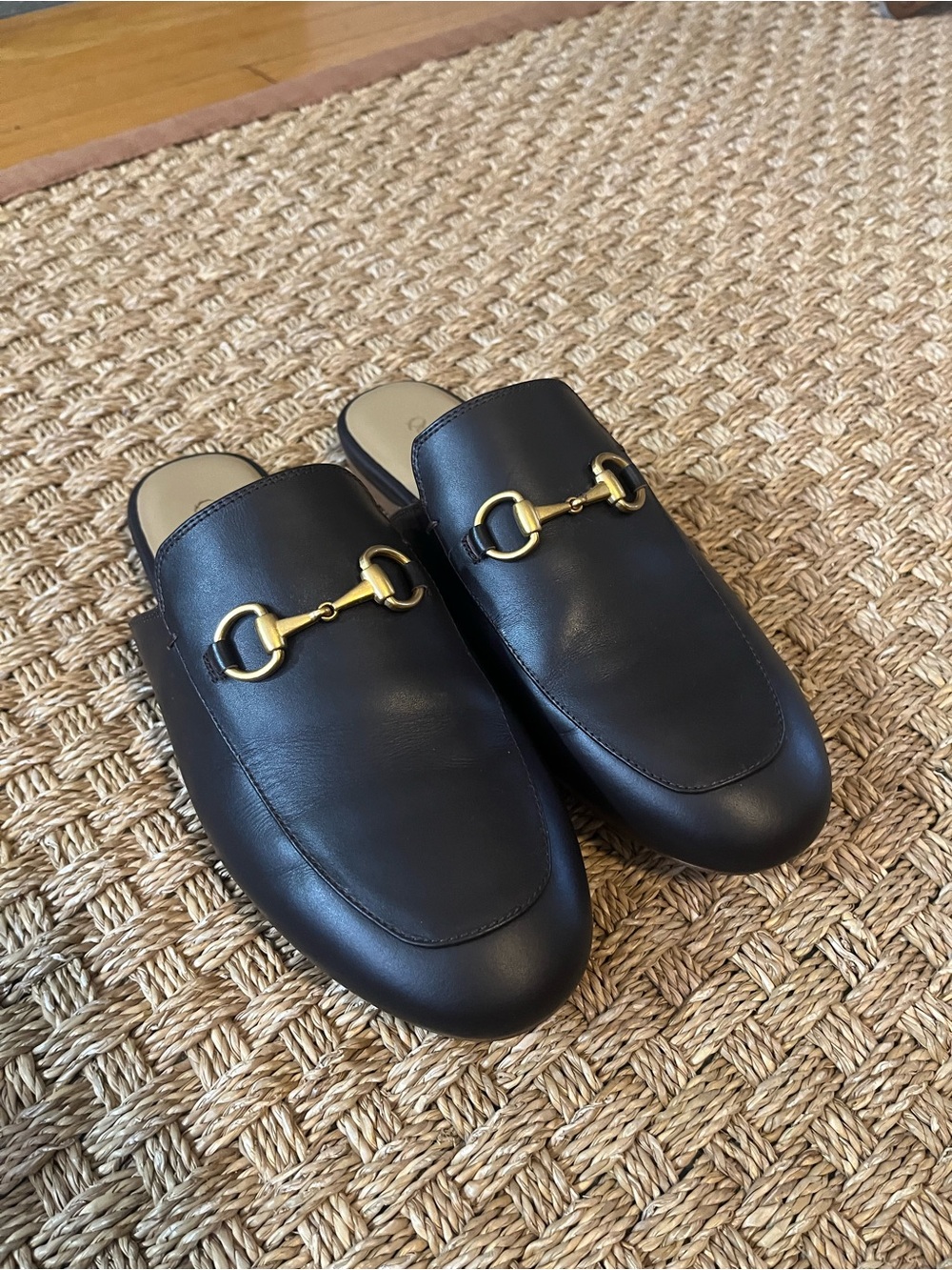 Quince Italian Leather Horsebit Loafer Mule